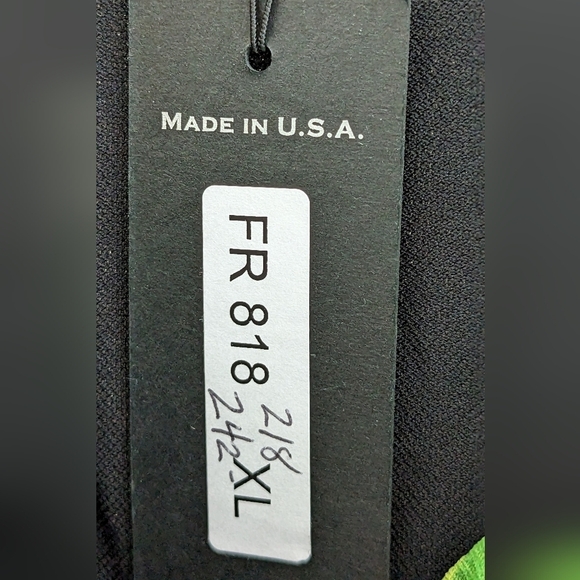 NEW Elana Kattan Multi color Abstract pattern crossover bust dress, size XL USA - Picture 4 of 5